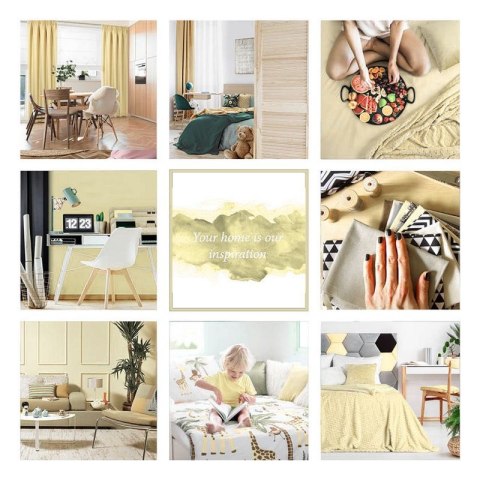 Zasłona gotowa Liza 140x250 cm kolor kremowy przelotki