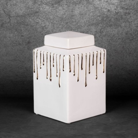 CERAMIKA 14X14X23 CM BIAŁY