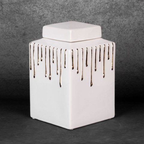 CERAMIKA 14X14X28 CM BIAŁY