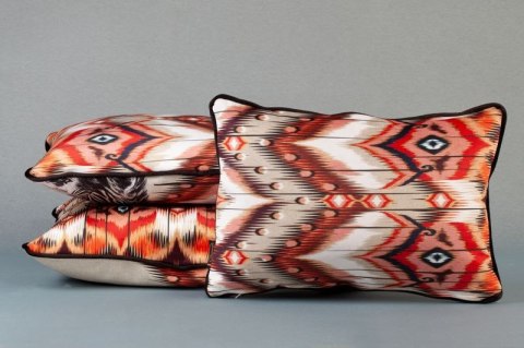 POSZEWKA CEBRA 45X30 BEŻOWY + BORDOWY