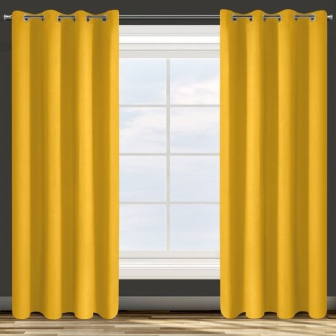 Zasłona gotowa PARISA 135x250 cm kolor musztardowy Zasłona gotowa PARISA 135x250 cm kolor musztardowy