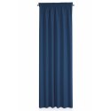 Zasłona z miękkiej tkaniny Rita 140x270 cm kolor ciemnoniebieski taśma