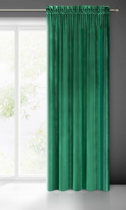 Zasłona gotowa Samanta 140x270 cm kolor ciemnozielony taśma