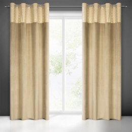 Zasłona gotowa Elen 140x250 cm kolor beżowy przelotki