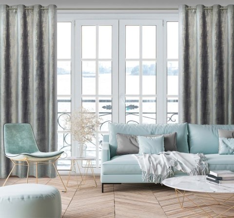 Zasłona gotowa MARSALA 140x250 cm kolor szary