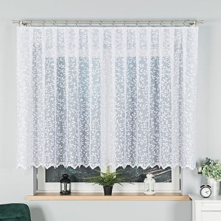 Firanka żakardowa na metry 023058 wysokość 140 cm kolor biały