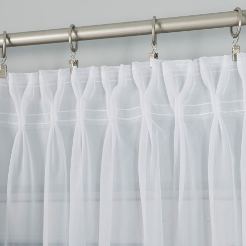 MISIAKI Firanka z ołowianką WOAL PREMIUM, 160cm, kolor 002 szary D00068/WOP/002/160000/1