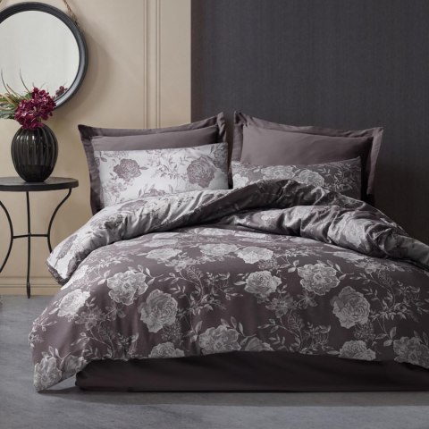 Pościel bawełniana FLORY ANTHRACITE 160x200 COTTONLOVE JACQUARD Pościel bawełniana FLORY ANTHRACITE 160x200 COTTONLOVE JACQUARD