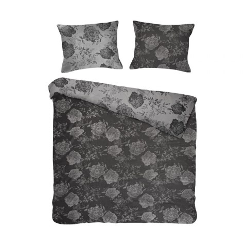 Pościel bawełniana FLORY DARK GREY 160x200 COTTONLOVE JACQUARD Pościel bawełniana FLORY DARK GREY 160x200 COTTONLOVE JACQUARD