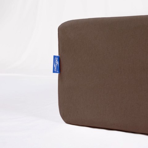 Prześcieradło jersey z gumką 90x200 cm kolor czekolada