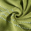 Ręcznik bawełniany Fiore 30x50 cm kolor oliwkowy
