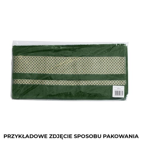 LIONEL Ręcznik, 70x140cm, kolor 001 ciemno turkusowy;petrol ze złotą bordiurą LIONEL RB0 001 070140 1