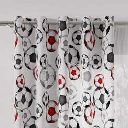 FUTBOL Tkanina dekoracyjna OXFORD, obcięte krajki, 140cm, kolor 002 czerwony D00051/OXF/002/140000/1