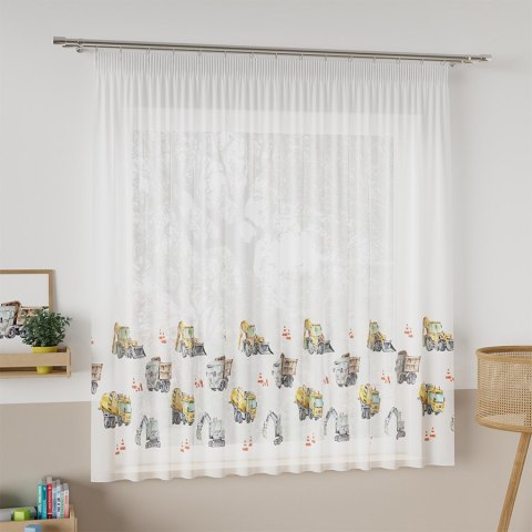 POJAZDY Firanka z ołowianką WOAL PREMIUM, 157cm, kolor 001 musztardowy D00087/WOP/001/157000/1 POJAZDY Firanka z ołowianką WOAL PREMIUM, 157cm, kolor 001 musztardowy D00087/WOP/001/157000/1