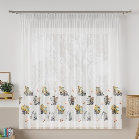 POJAZDY Firanka z ołowianką WOAL PREMIUM, 157cm, kolor 001 musztardowy D00087/WOP/001/157000/1 POJAZDY Firanka z ołowianką WOAL PREMIUM, 157cm, kolor 001 musztardowy D00087/WOP/001/157000/1