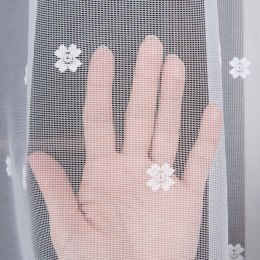 Firanka żakardowa ze wzorem po całości, wysokość 230cm, kolor 001 biały 023401/000/001/230000/1