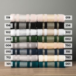 LIONEL Ręcznik, 50x90cm, kolor 101 ciemno turkusowy;petrol ze srebrną bordiurą LIONEL RB0 101 050090 1