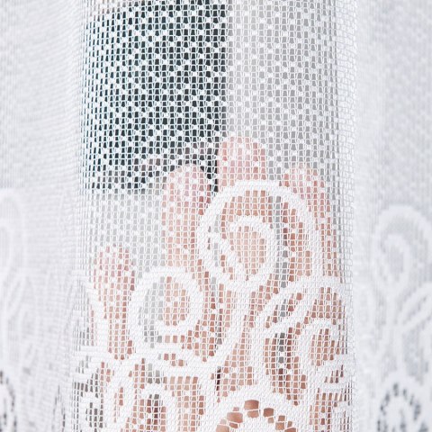 Firanka żakardowa na metry 001539 wysokość 180 cm kolor biały