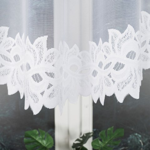 Firanka gotowa żakardowa BASTIA rozmiar 120x300 cm kolor biały