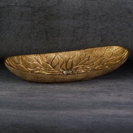PATERA DEKORACYJNA KIARA (01) 38X18X6 CM ZŁOTY
