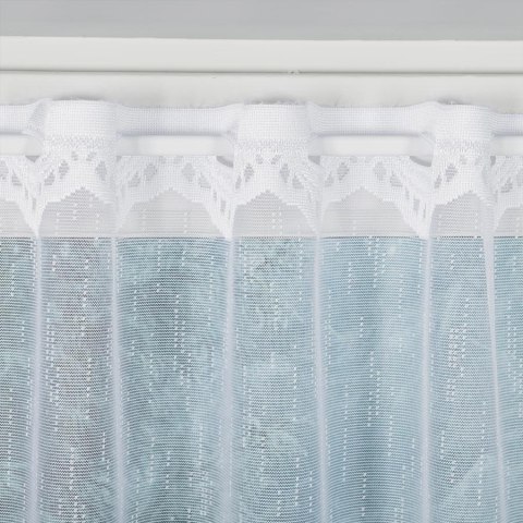 Zazdrostka żakardowa na metry 018960 wysokość 70 cm kolor biały