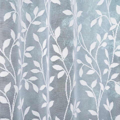 Zazdrostka żakardowa na metry 023058 wysokość 50 cm kolor biały