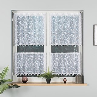 Zazdrostka żakardowa na metry 023058 wysokość 70 cm kolor biały