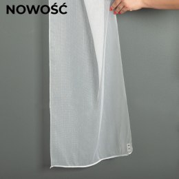 Firanka fantazyjna z ołowianką, wysokość 300cm, kolor 001 biały ze srebrną nitką 318453/OLO/001/300000/1