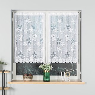 Firanka żakardowa na metry 049885 wysokość 110 cm kolor biały