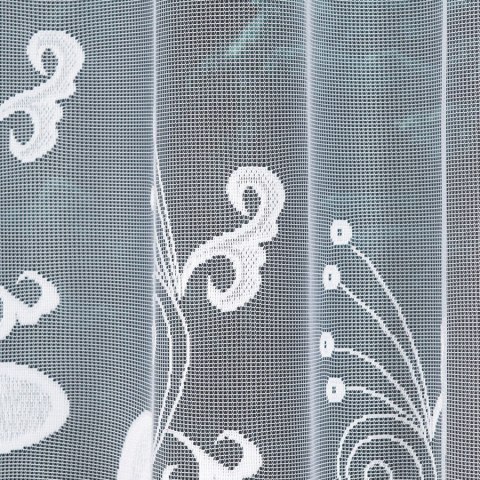 Firanka gotowa żakardowa Teodora kolor biały 160x310 cm Firanka gotowa żakardowa Teodora kolor biały 160x310 cm