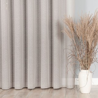 Firanka fantazyjna z ołowianką na metry wysokość 300 cm kolor beżowy