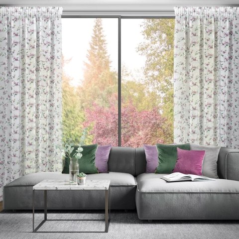 Zasłona gotowa DINA 140x270 cm kolor biały