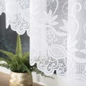 Podkreśl swoje wnętrze elegancką firanką gotową żakardową JOWITA 150x300 cm w kolorze białym
