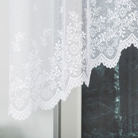 Firanka gotowa żakardowa KAROLINA 120x300 cm kolor biały