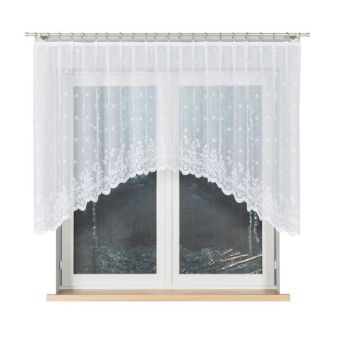 Firanka gotowa żakardowa KAROLINA 120x300 cm kolor biały