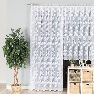 MARTYNA Firanka gotowa na prosto, szerokość 200 x wysokość 250cm, kolor 001 biały 023083/FBP/001/200250/1