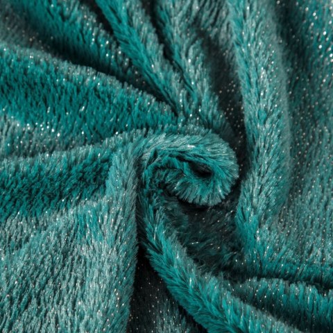 Narzuta dekoracyjna Lucid 200x220 cm kolor ciemny turkus