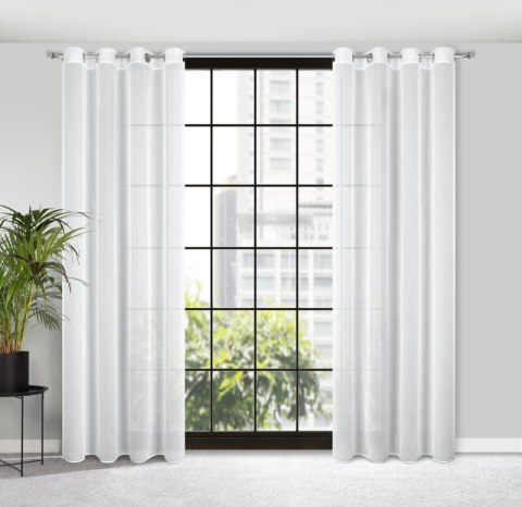 Firana gotowa Kalia kolor biały 140x260 cm