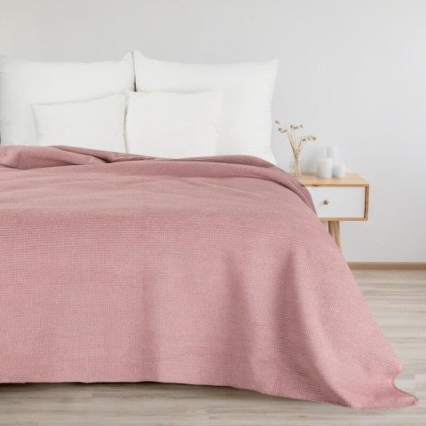 Koc AMBER 200x220 cm kolor pudrowy