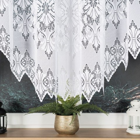 Firanka gotowa żakardowa EMILIA rozmiar 140x340 cm kolor biały