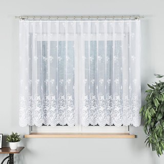 Firanka żakardowa na metry 023400 wysokość 150 cm kolor biały