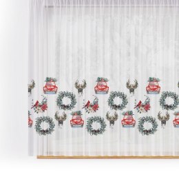 WIANEK BOHO, JELEŃ, SAMOCHODZIK Firanka z ołowianką, WOAL, wysokość 157cm, kolor 001 wielobarwny DBN011/WOP/001/000157/1