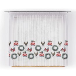 WIANEK BOHO, JELEŃ, SAMOCHODZIK Firanka z ołowianką, WOAL, wysokość 157cm, kolor 001 wielobarwny DBN011/WOP/001/000157/1