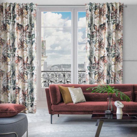 Zasłona gotowa LILIA 140x270 cm kolor stalowy