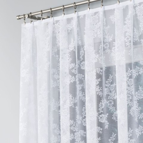 Firanka żakardowa na metry 090375 wysokość 160 cm kolor biały