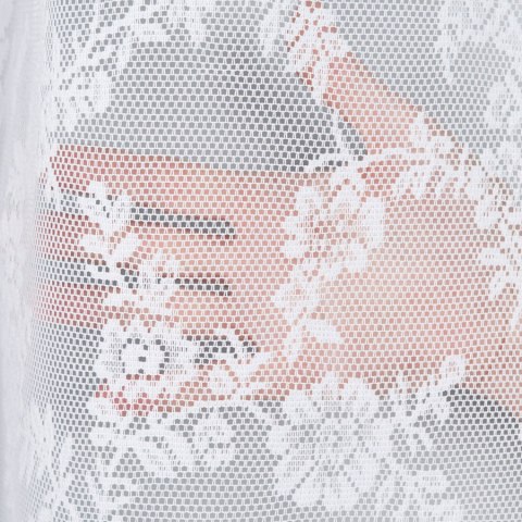 Firanka żakardowa na metry 090375 wysokość 160 cm kolor biały