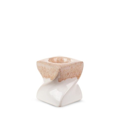 ŚWIECZNIK DEKORACYJNY RUBEN (01) 7X7X8 CM KREMOWY