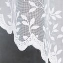 Firanka żakardowa gotowa ze wzorem po całości ZUZANNA 250x130cm kolor biały