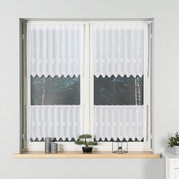 Zazdrostka haftowana panelowa na metry wysokość 40 cm kolor biały