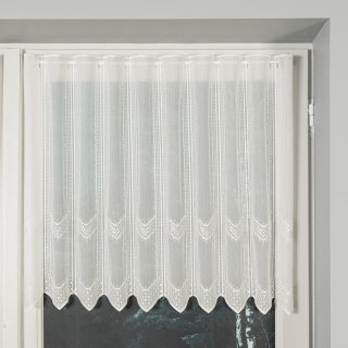 Zazdrostka haftowana panelowa na metry wysokość 60 cm kolor kremowy